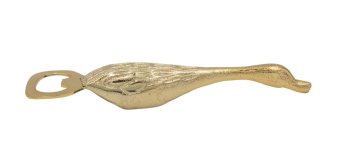 Cast Aluminum &amp; Stainless Steel Duck Shaped Bottle Opener