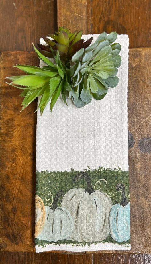 Pumpkin Patch Tea Towel