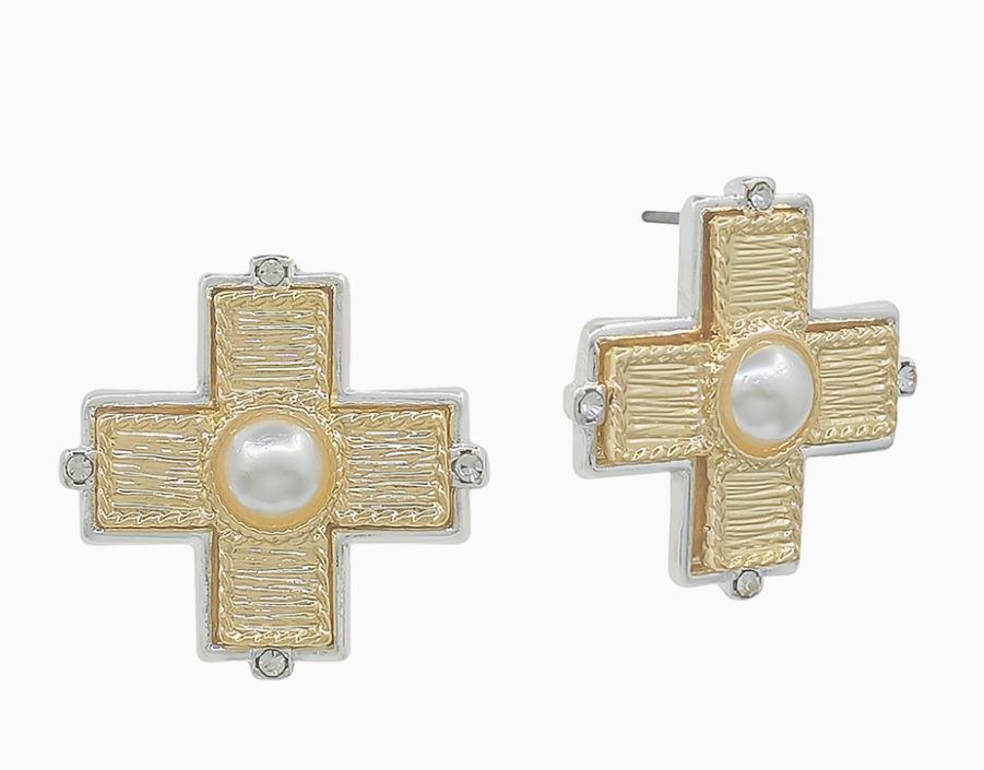 Yoda Gold Pearl Earrings