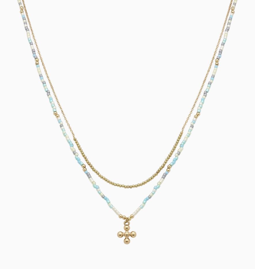 Fret Turquoise Necklace