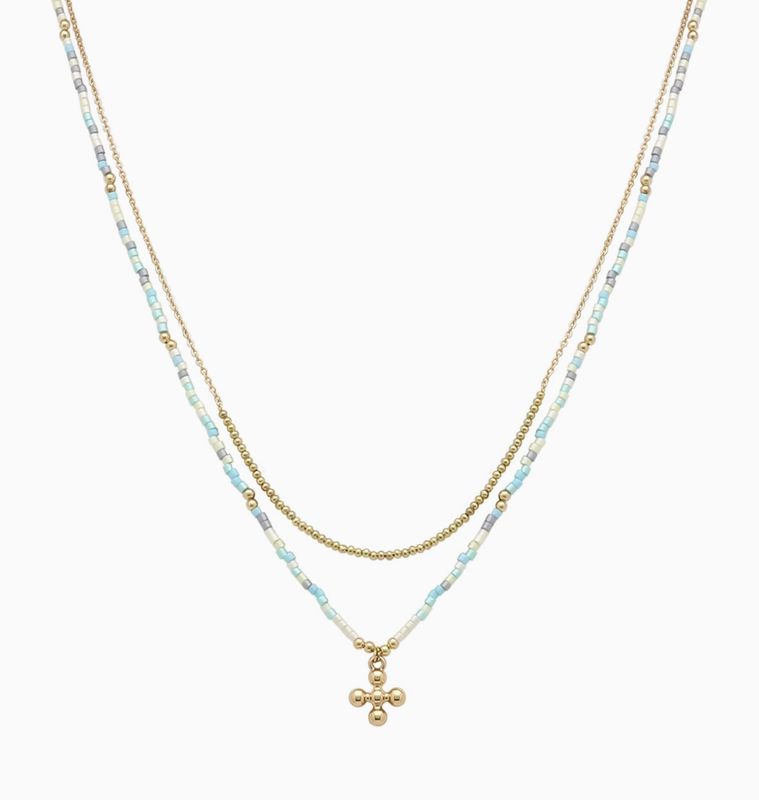 Fret Turquoise Necklace
