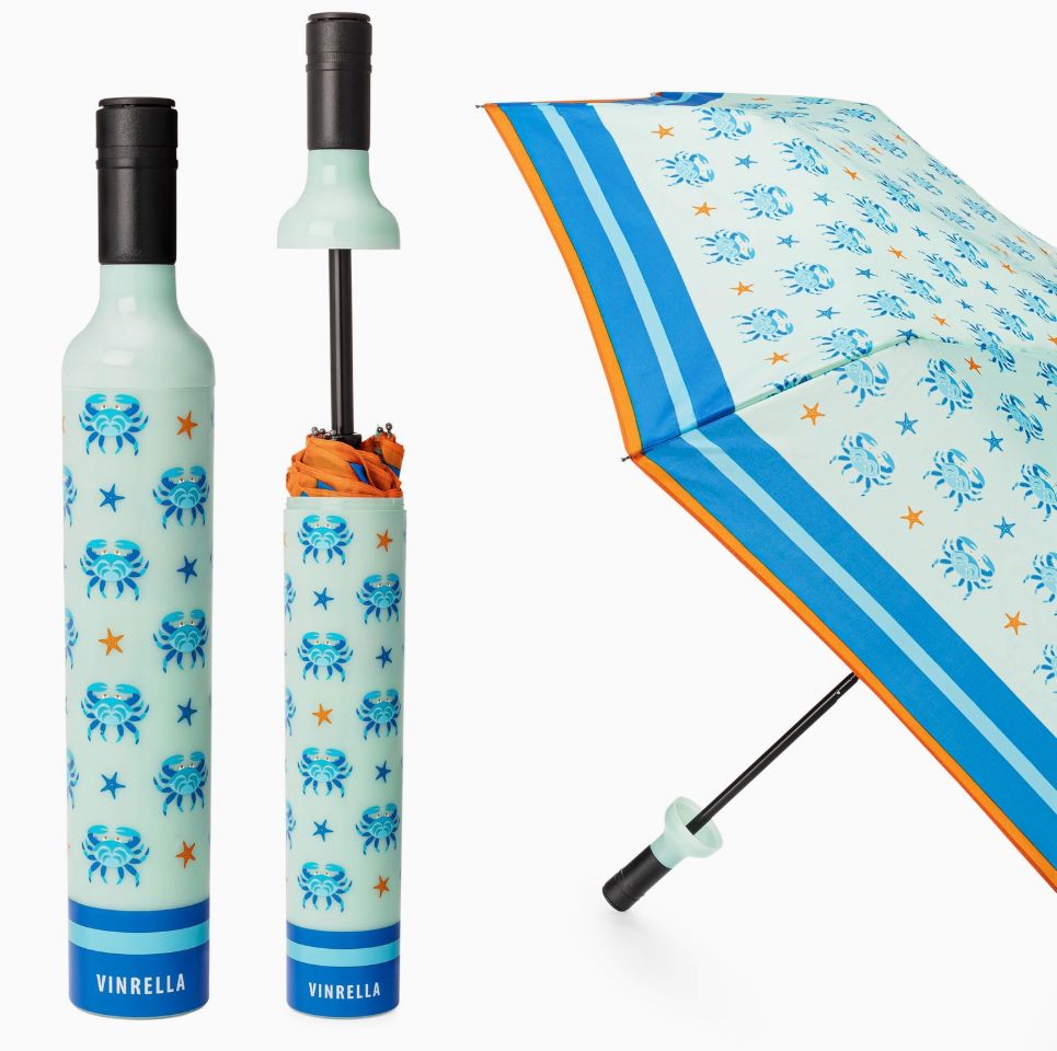 Crab Cake Bottle Umbrella