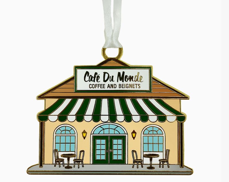 Café Du Monde Building Enamel Ornament