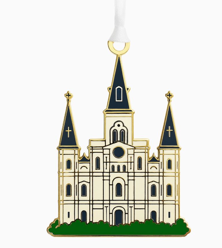 Cathedral Enamel Ornament