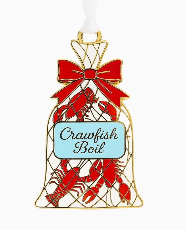 Crawfish Boil Enamel Ornament