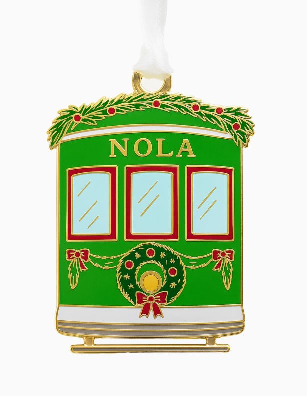 Streetcar Enamel Ornament