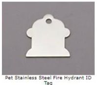 Pet Stainless Steel Fire Hydrant ID Tag