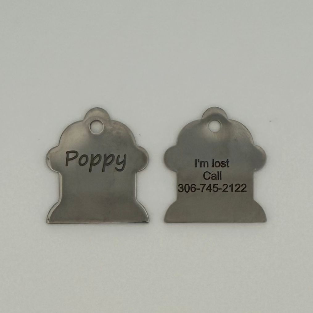 Pet Stainless Steel Fire Hydrant ID Tag