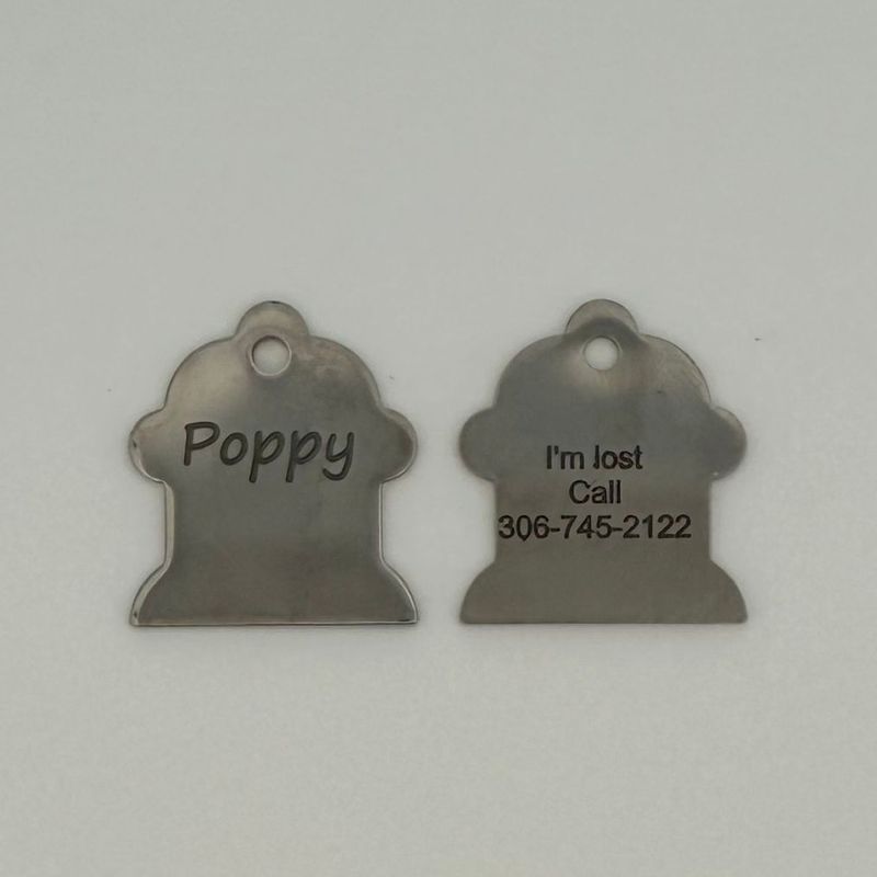 Pet Stainless Steel Fire Hydrant ID Tag