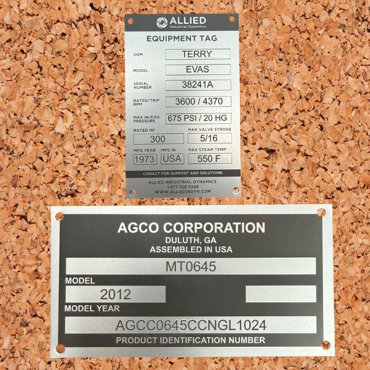 Custom Replacement Data Plate