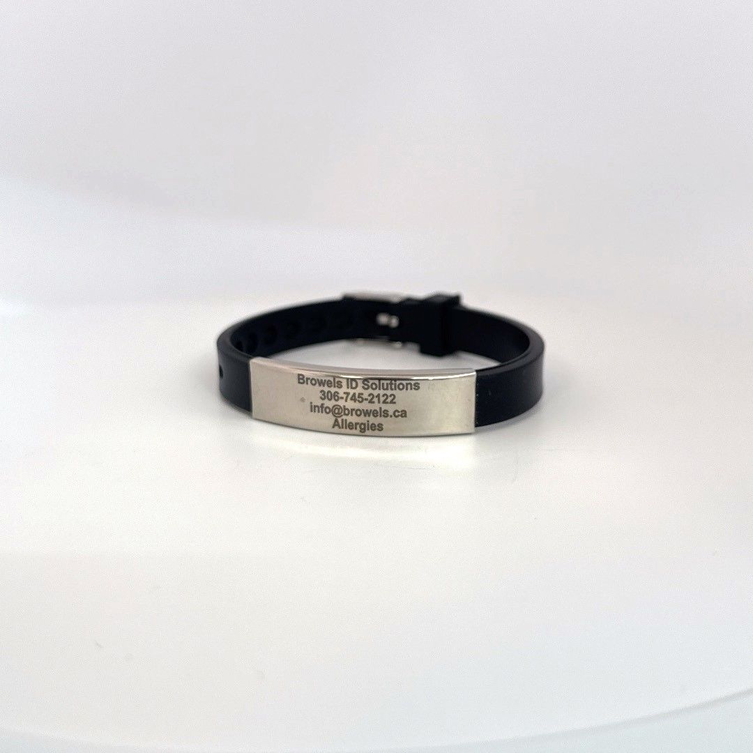 Silicone Medical ID Bracelet