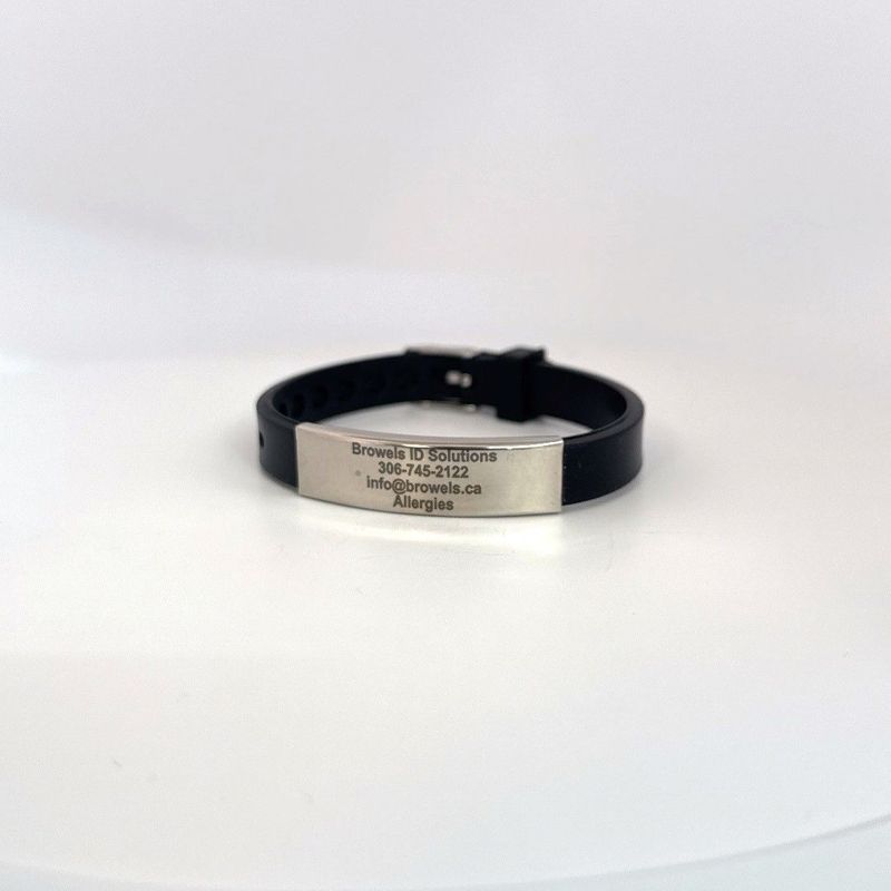 Silicone Medical ID Bracelet