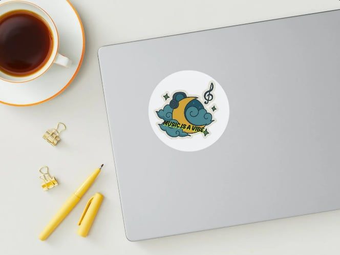 Bubble-free stickers - Music is a Vibe