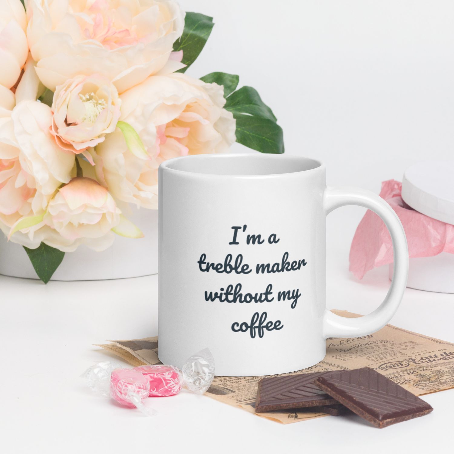 Treble Maker Mug!—White glossy mug