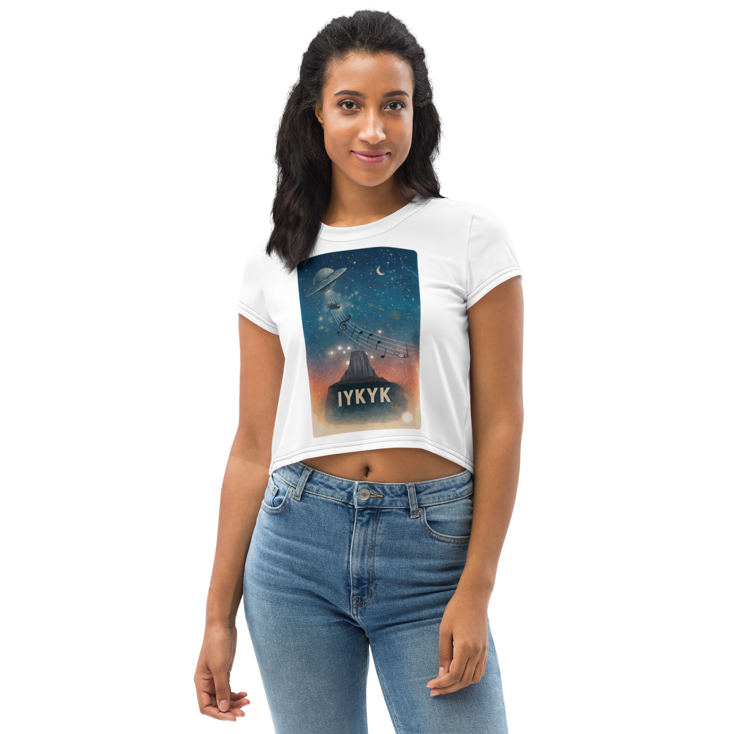 All-Over Print Crop Tee