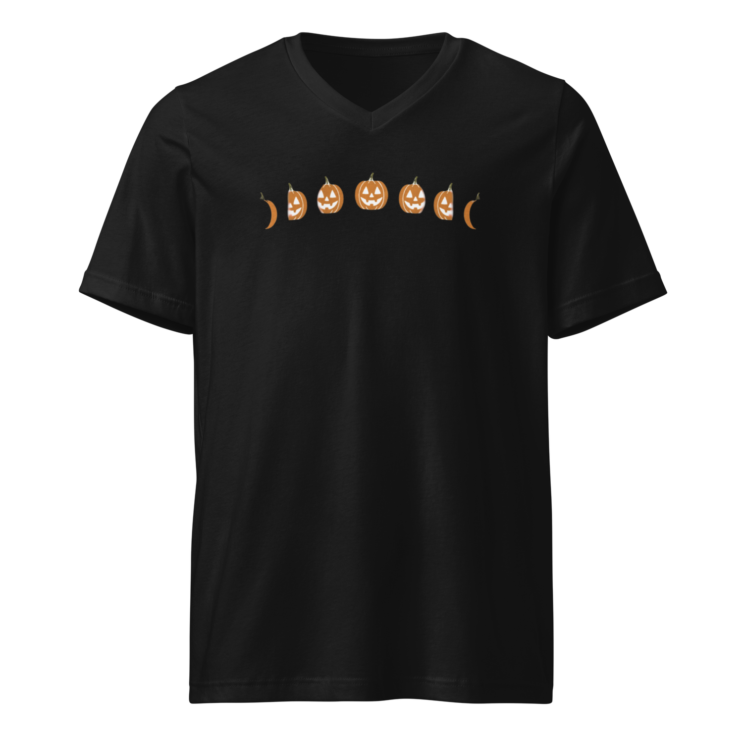 Lunar Jack-o'-lantern Cycle V-Neck - Dark Colors  (S - 2XL)