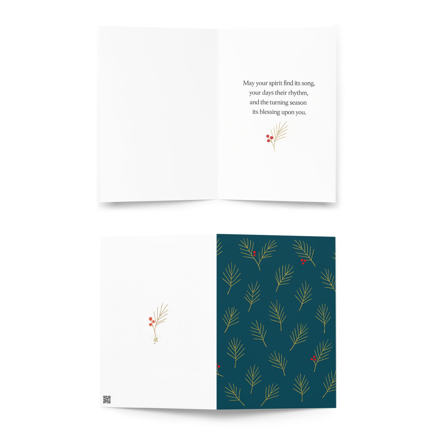 Song of the Season - Holly Blessing Card