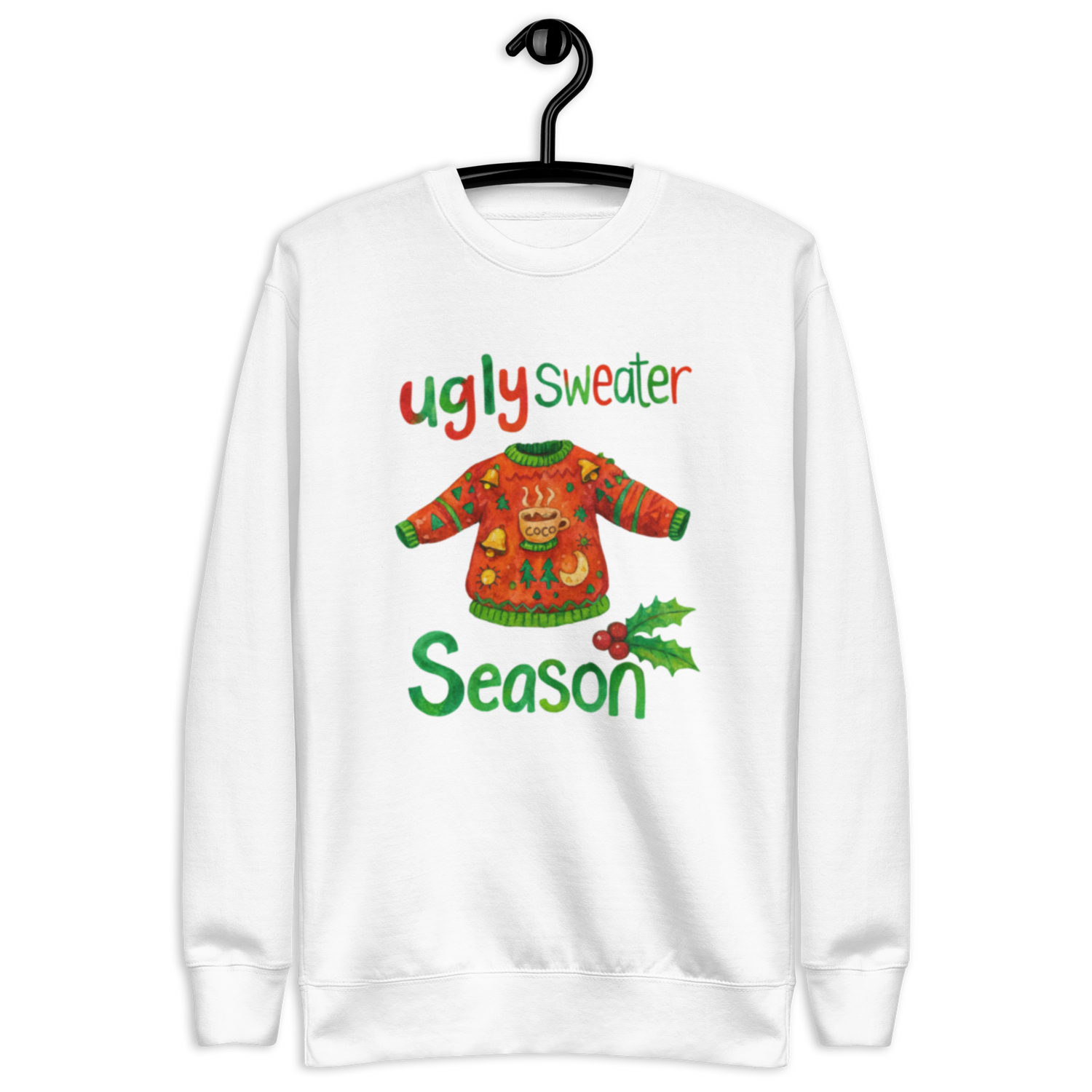 Limited Edition Ugly Holiday Sweater – Festive Hand‑Drawn Design