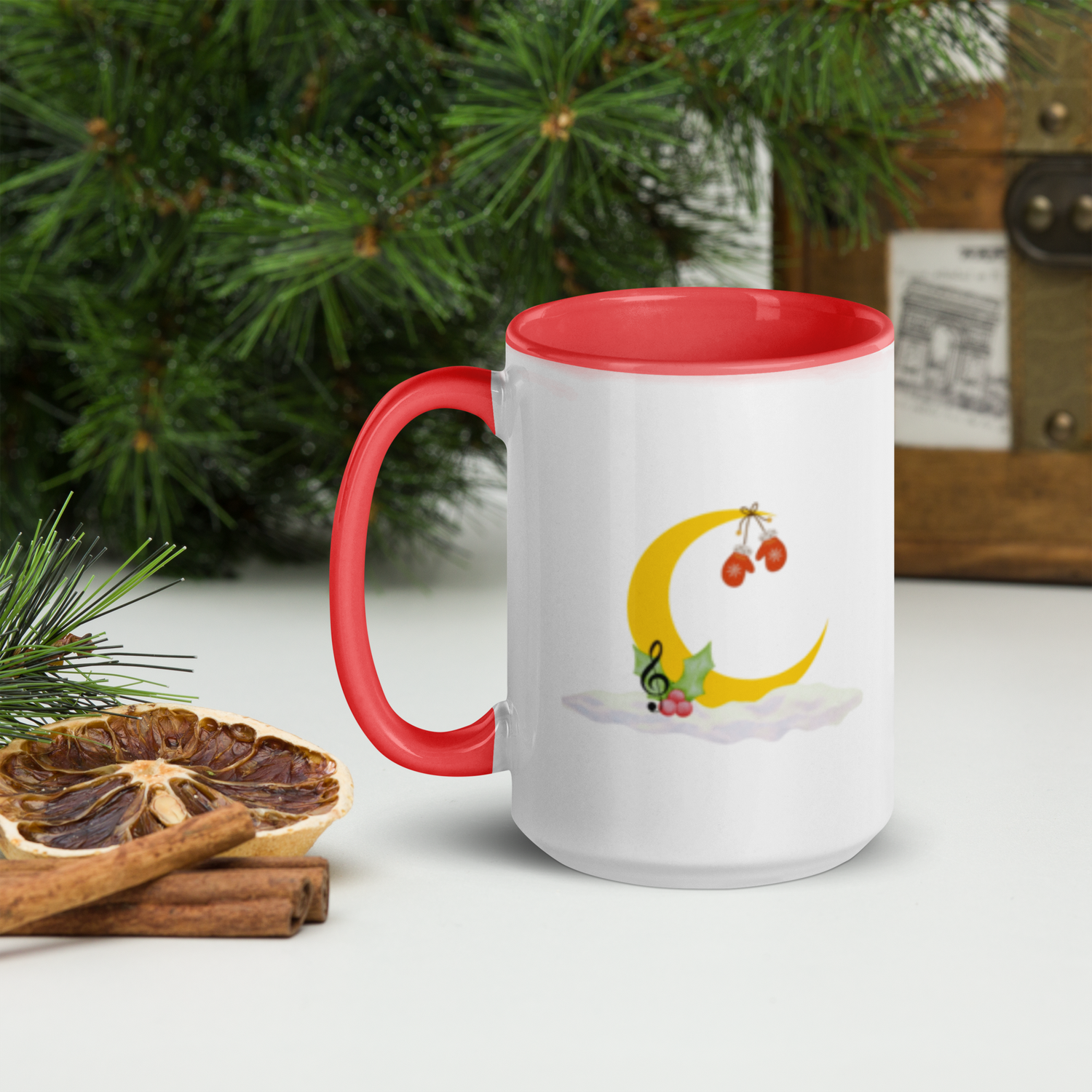 Season Greeting Crescent Moon Holiday Mug - 11oz &amp; 15oz