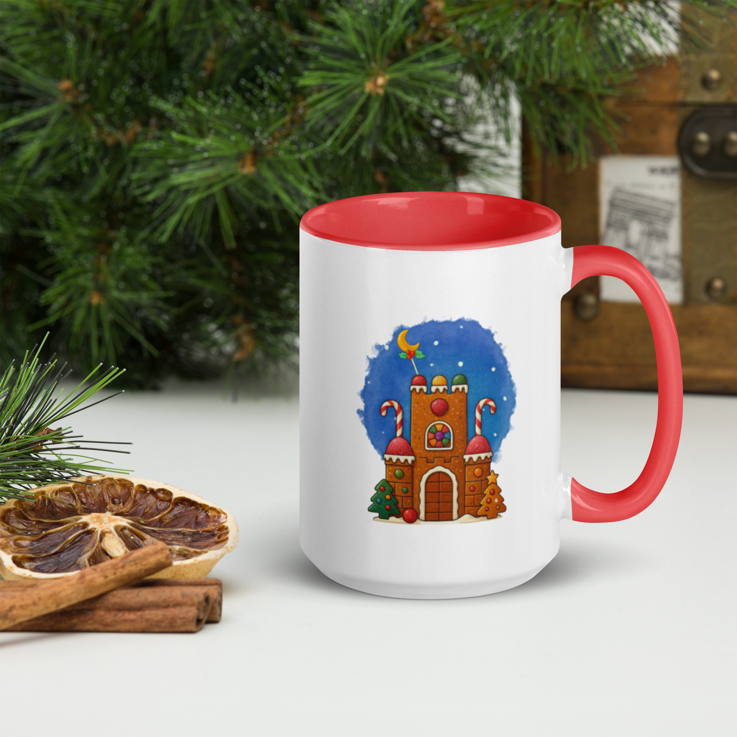 Nowell! Holiday Mug with Color Inside - 11oz & 15oz Nowell! Holiday Mug with Color Inside - 11oz & 15oz