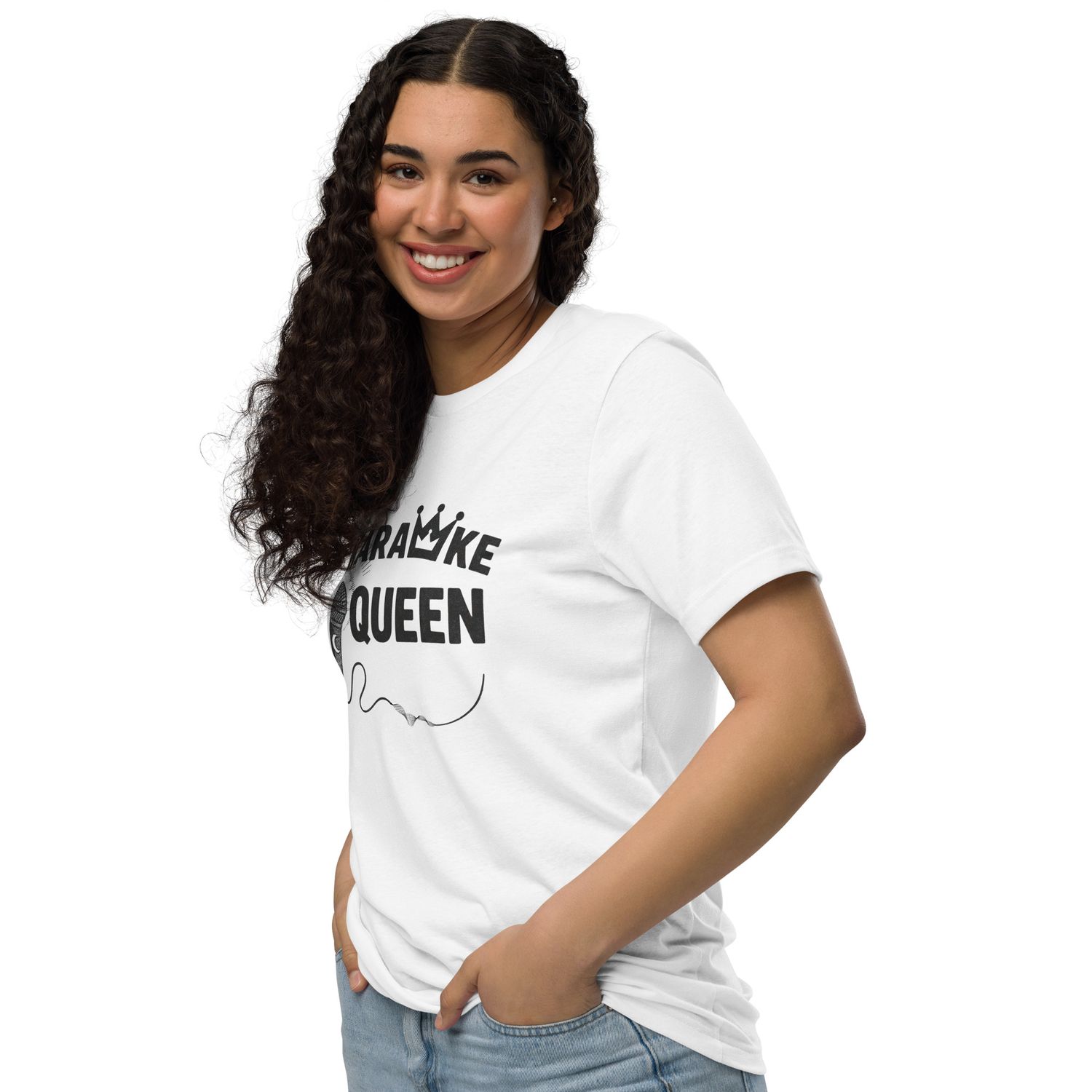 Karaoke Queen tee in White