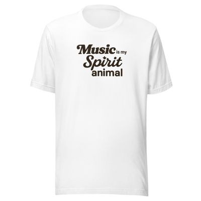 Music is My Spirit Animal - Unisex T-Shirt - Crew Neck