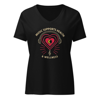 Music Supports Health &amp; Wellness V-neck T-shirt