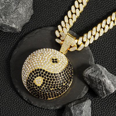 hip-hop necklace Tai Chi Bagua Chinese elements will not fade
