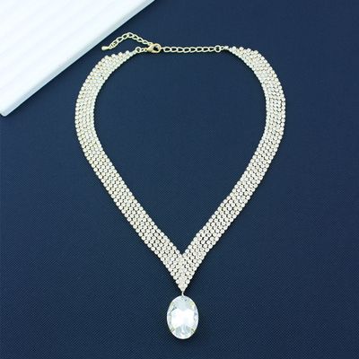 (Moissanite) Saturn Grey Pearl Pendant Necklace for Men and Women Niche Design Hip Hop Cool Style Necklace Sweater Chain Accessories