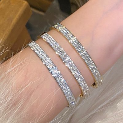  Light luxury high-end full diamond bracelet bracelet couple jewelry