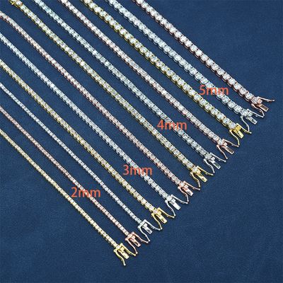 Hot Selling Moissanite Necklace 2-5mm S925 Silver Bracelet