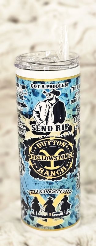 20oz. Yellowstone Tumbler Teal/Yellow