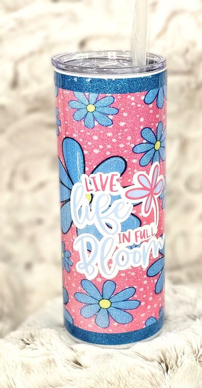 25 oz. Live Life Metallic Tumbler