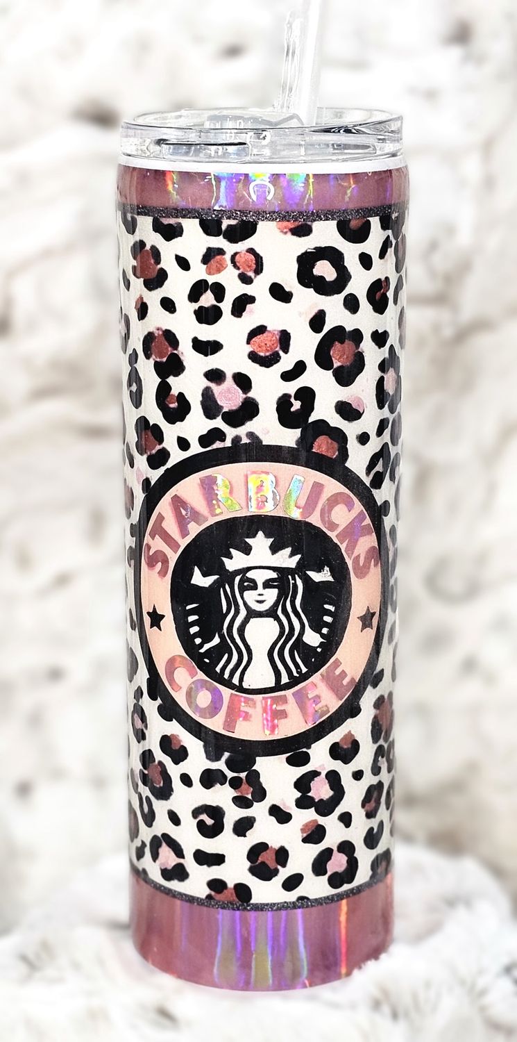 30 oz. Pink Leopard Starbucks