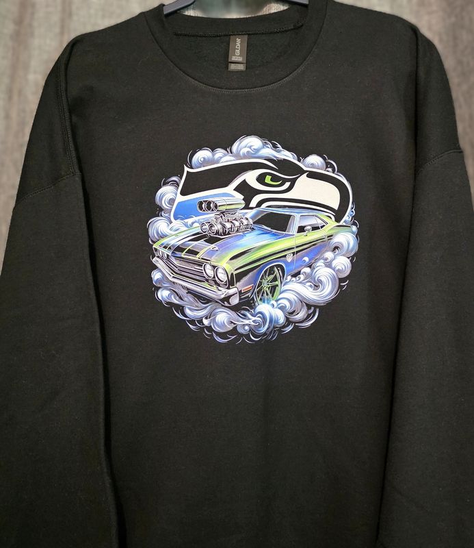 Black , Unisex XL &quot;Seahawks&quot; Sweatshirt