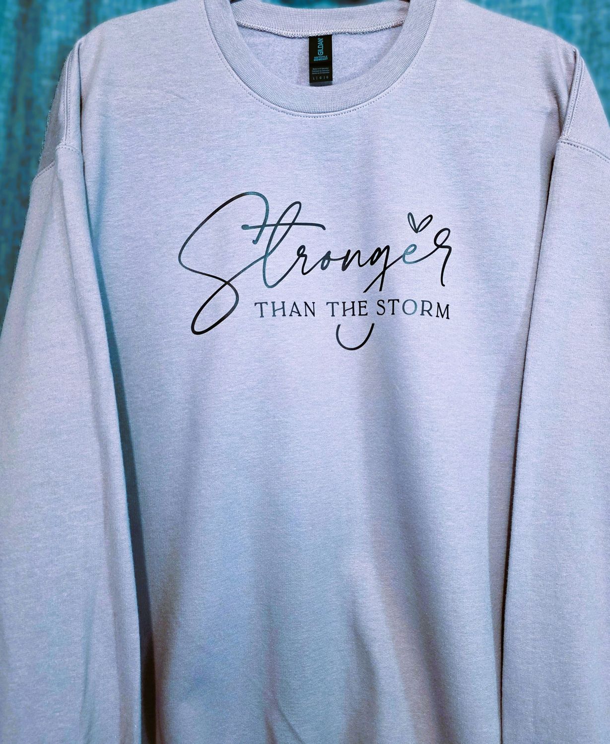 Purple, Unisex Large &quot;Stronger&quot; Sweatshirt
