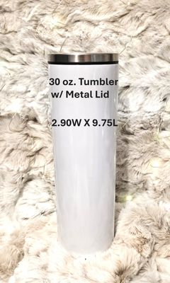30 oz. Tumbler w/Metal Lid