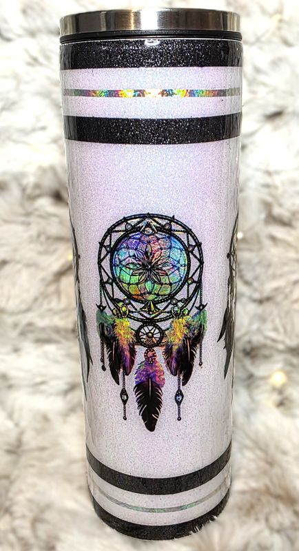 30 oz. Dream Catcher Tumbler w/ Metal Lid