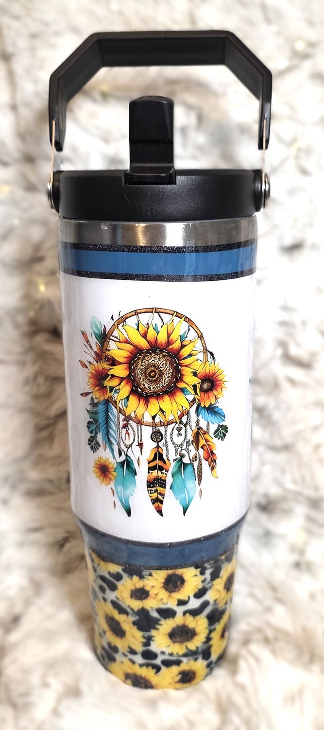 30 oz. Sunflower Dreamcatcher Jug w/ Handle