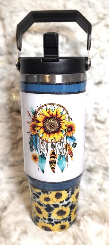 30 oz. Sunflower Dreamcatcher Jug w/ Handle