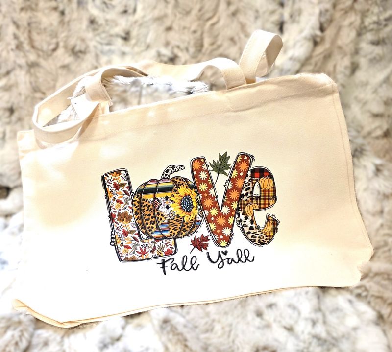 Love Fall Ya&#39;ll Tote
