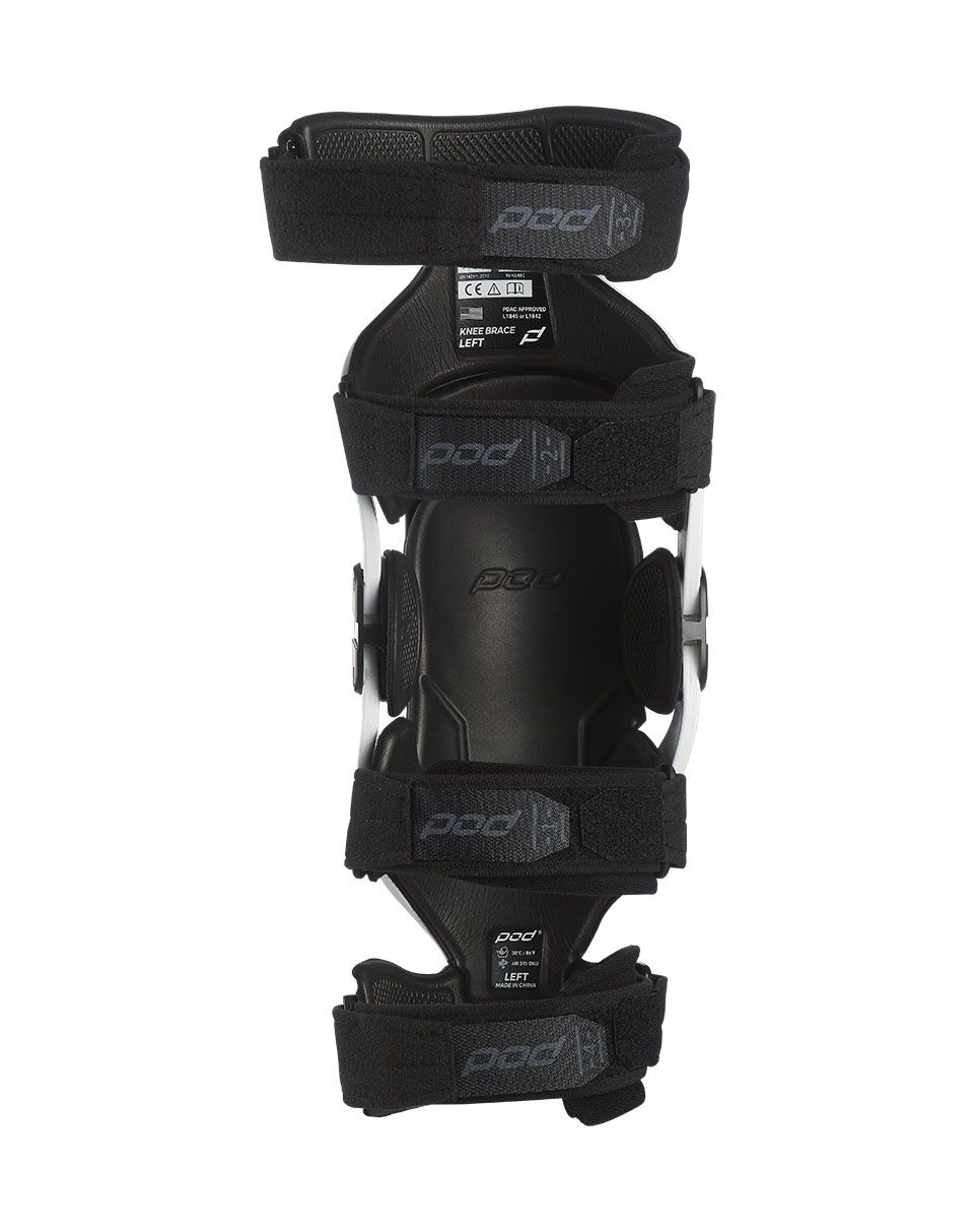POD K4 2.0 Right White/Black Knee Brace