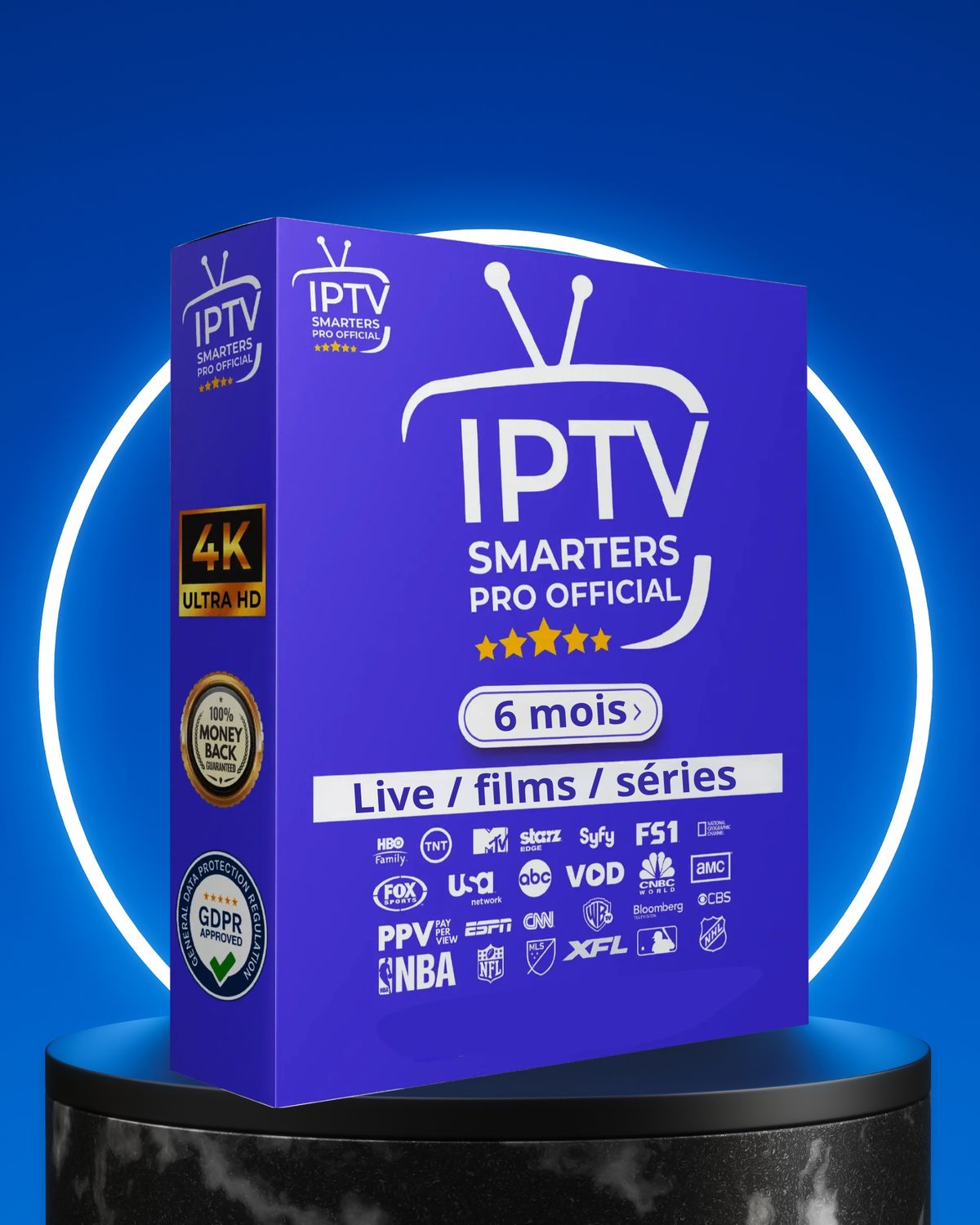 Abonnement IPTV Smarters Pro 6 Mois – Trés stable