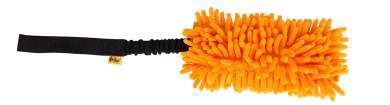 Custom Mop Reward Tug and Toy - Choose from many styles and colors, Color: Black-Orange, Handle: Bungee, Tug Attachment: Mop