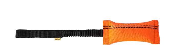 Firehose Reward Tug  With Bungee Handle, Color: Orange, Handle: Bungee, Tug Attachment: Firehose Material Tug