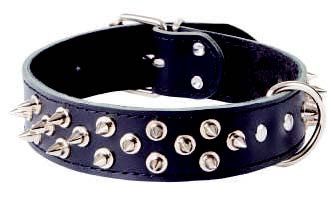 Classic European Studded Leather Collar