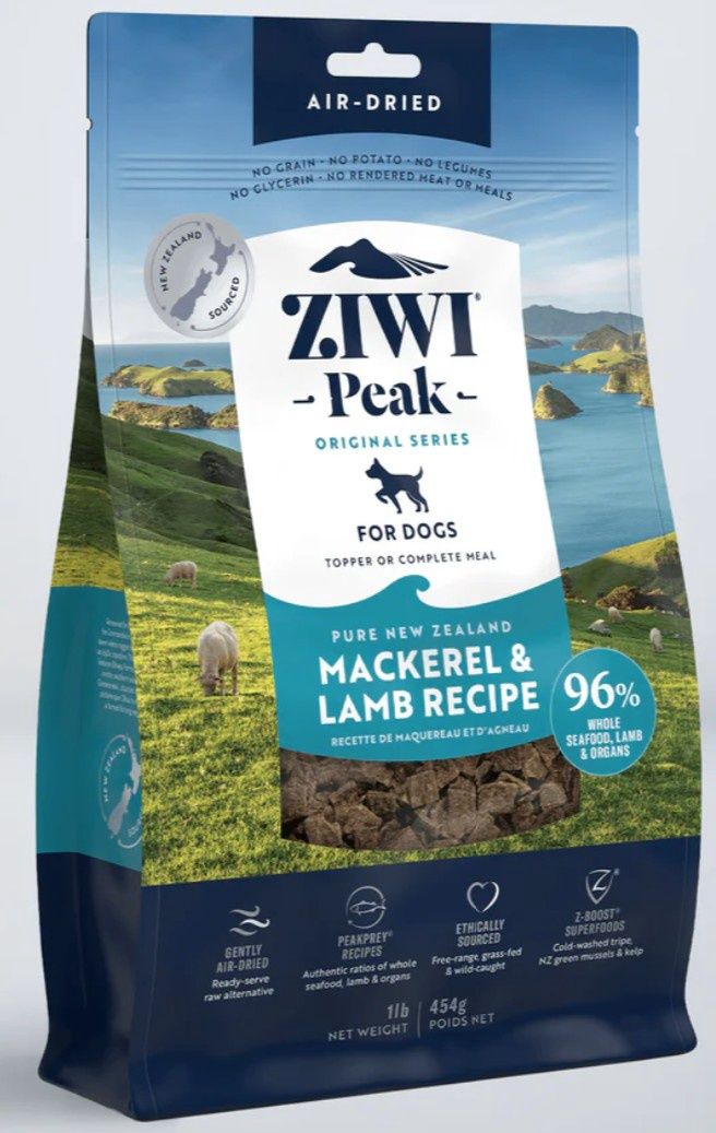 Ziwi Dog Air Dried Mackerel &amp; Lamb 16Oz