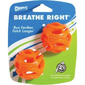 Chuckit Dog Breathe Right Fetch Ball Small 2 Pack