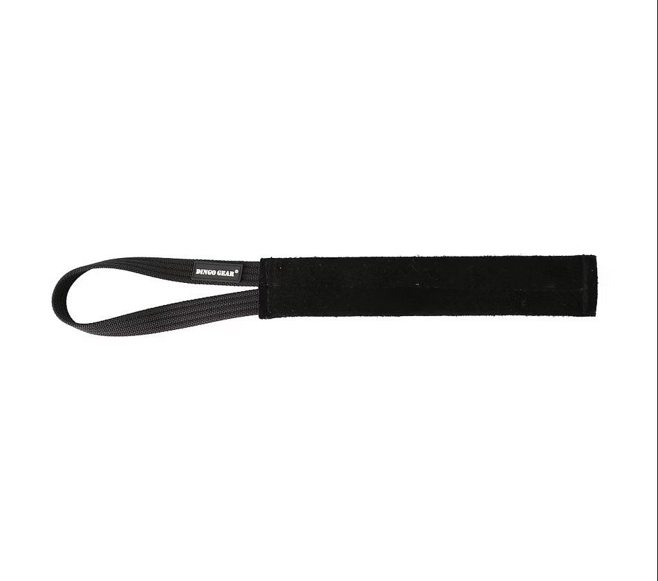 Leather Flat Tug- 1 Handle 4X 25 CM Black