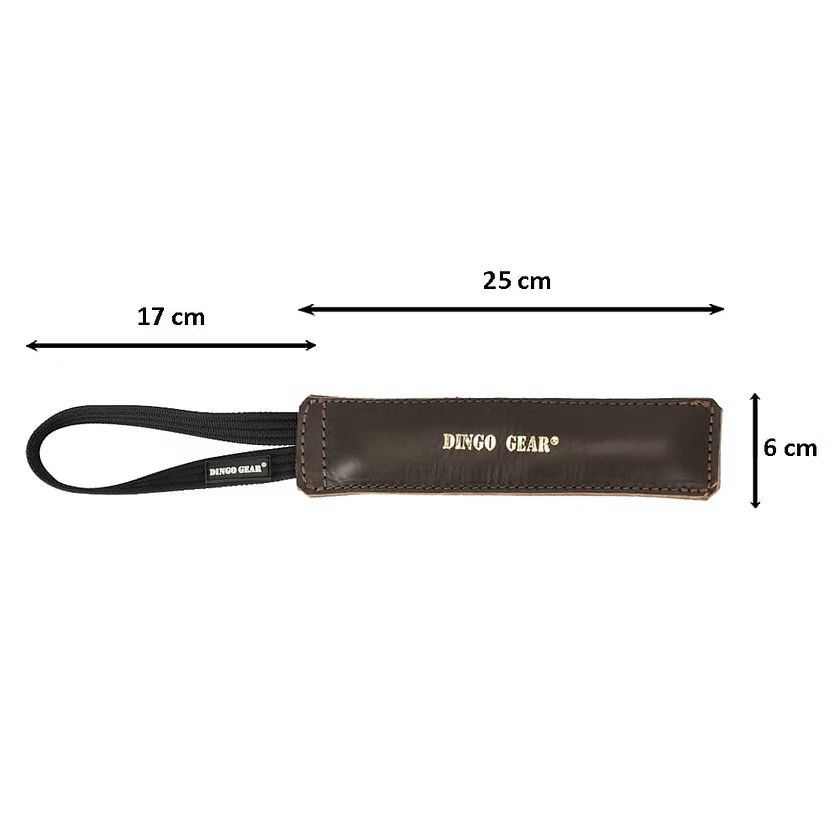 Leather Bite Tug 25 X 6 cm Brown